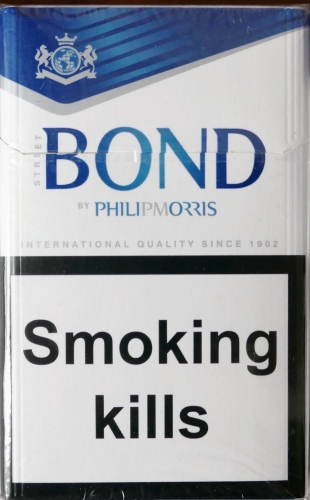  BOND PHILIP MORRIS Целлофан (Бонд Филип Моррис синие) (duty free) 