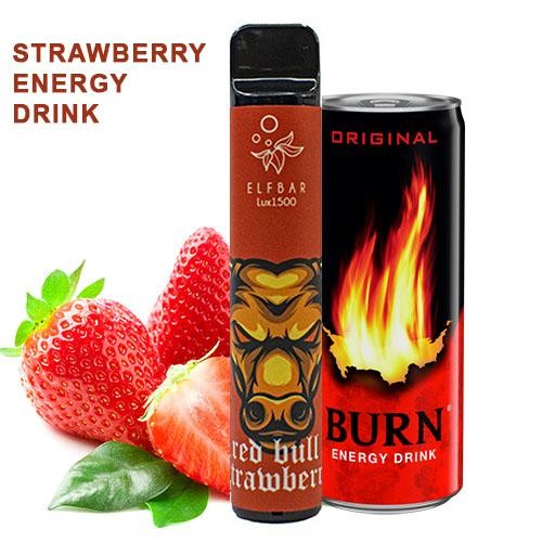 Elf Bar 1500 LUX Strawberry Energy 50 мг 850 mAh одноразовий вейпEE