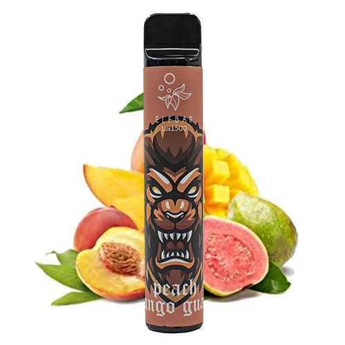 Одноразова Pod система Elf Bar Lux 1500 Peach Mango Guava 5% 850 мАг