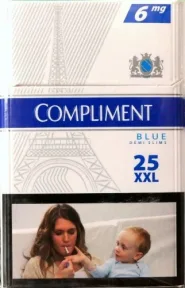 25 ШТ. "Compliment" Demi Slims Blue (Комплимент синий деми). 