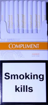 "Compliment AMBER" super slims 1 (Комплимент Янтарь супер слимс единичка). (duty free.) 0