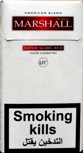  Сигареты "Marshall" Super Slims.(Маршал Супер Слимс. Красный). Цена за блок (10 пачек)