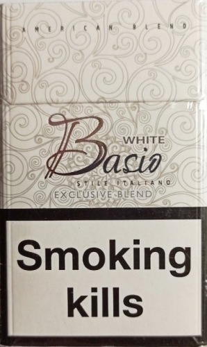 Сигарети "Bacio white" ("Басіо білий") duty free. Ціна за блок (10 пачок)