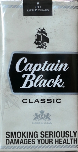 Мини сигары "Capitan black classic" . Duty free (Капитан Блэк классика) (Целофан). Цена за блок (10 пачек)