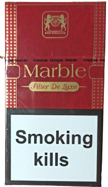 Цигарки "Marble demi Filter De Luxe red" (Марблі червоний демі) Ціна за блок (10 пачок)