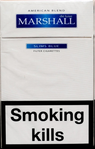 Сигареты "Marshall" Slims Blue (Маршал Слимс. Синий). Цена за блок (10 пачек)